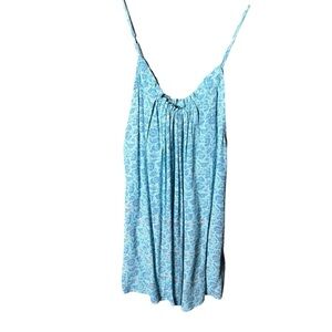 NWT gap light blue floral Flowy tank top size medium